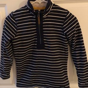 Navy Striped 1/4 Zip